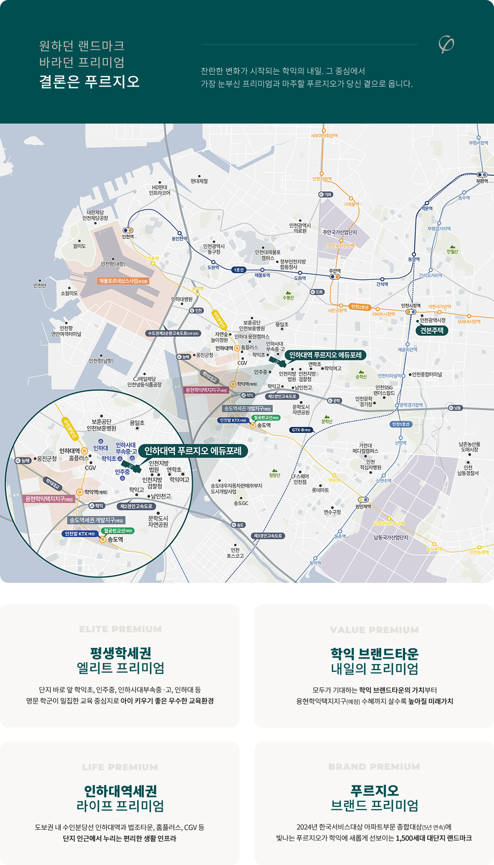 인하대역 푸르지오 에듀포레 아파트